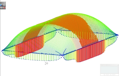 Air supported structure statical analisys